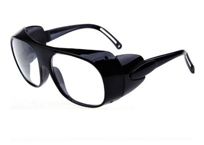 Plastic frame, glass lens, goggles