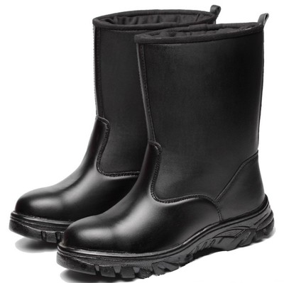 100% cow leather winter safety boots