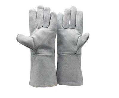 Long cow leather electric welding gloves