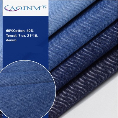 60%Cotton, 40% Tencel, 7 oz, 21*16, denim