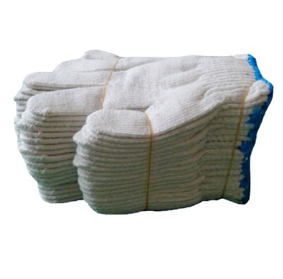 Cotton knitted gloves